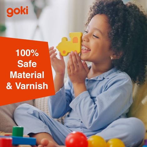 Joc de memorie senzorial tactil, 10 piese, din lemn, 3ani+, individual sau pentru colectivitati,  Goki 56895 - imagine 9